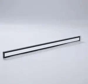 Manufacturer Long Rectangular Shape Led Tempered Glass With Silk Screen Printing For Outdoor Wall Led Lighting