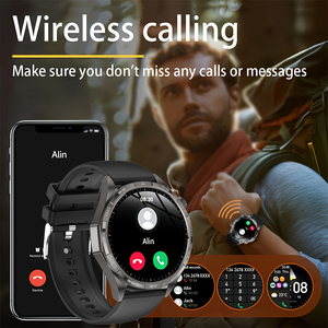 DK68 New Watch Pro GPS sports Tracker <b>smartwatch</b> for men, Compass <b>NFC</b> IP68 waterproof, Bluetooth call <b>smartwatch</b> for women - Product Image 2