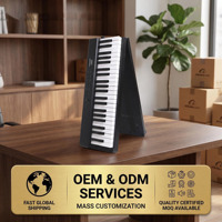 Piano numérique pliable Beisite S-280 à 88 touches, clavier semi-lesté portable pour la pratique à domicile, les voyages et les performances