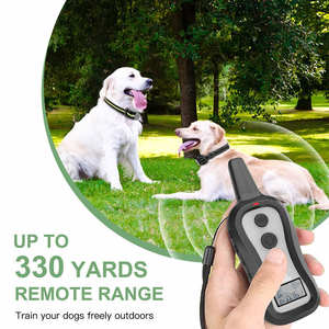 Último modelo de equipo de entrenamiento para dejar de ladrar para mascotas al aire libre 300M Control remoto tono de advertencia vibración perro Anti ladridos <span class=keywords><strong>Collar</strong></span> de choque - Product Image 5