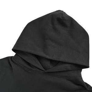 Sweat à capuche homme streetwear personnalisé de haute qualité, coupe ajustée, 100% coton, avec strass, imprimé vintage et broderie, coupé-cousu - Product Image 2