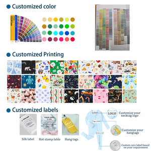 Combinaison bébé à fermeture éclair en fibre de bambou 95% avec imprimé numérique motif biscuit monstre et couvre-pieds pliable pour 0-24 mois - Product Image 6