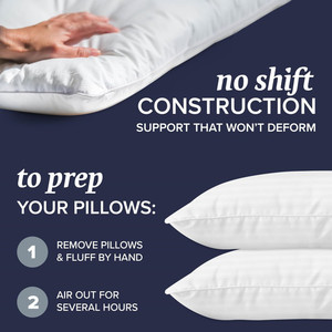 Collection d'hôtels Oreillers de lit Taille personnalisée 2PC Oreiller alternatif en duvet <span class=keywords><strong>original</strong></span> avec taie d'oreiller en coton pour le couchage Drap de lit - Product Image 3