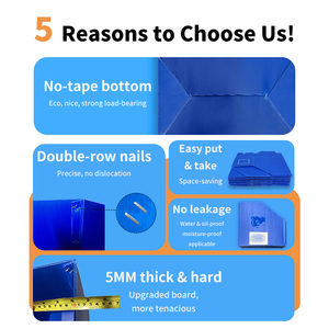 Thiết kế mới nhiều lớp sóng nhựa hộp tập tin Polypropylene doanh thu lưu trữ có thể gập lại tài liệu <span class=keywords><strong>bin</strong></span> hàng hóa thiết bị lưu trữ - Product Image 2