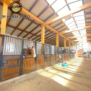 10 फीट गैल्वेनाइज्ड स्टील वास्तविक बांस स्थायी घोड़े स्थिर मोर्चे अनुकूलित क्लासिक अच्छा वक्र - Product Image 1