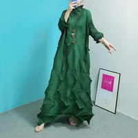 Robe longue chic texturée unie à col montant et dos nu, style formel pour vacances d'été à la plage, avec fonction antistatique, service OEM