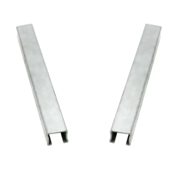 Acero de canal C sólido pregalvanizado OEM sin agujero para edificios estructurales Purlin Servicios de corte y soldadura personalizados