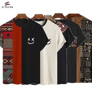 Conyson dernière conception populaire chemise Street Man Europe et été nouveau t-shirt homme décontracté col rond manches courtes t-shirt homme