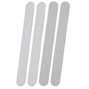 Stokta toptan Zebra tırnak dosyaları ve tamponlar 100/180 Emery çift taraflı etkili tırnak bakımı için düz desen - Product Image 3