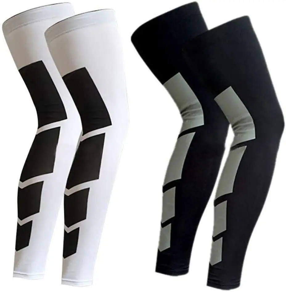 Thigh-high Graduated Compression Leg Sleeves for Men & Women Great for Knee and Calf Support Leg Compression Sleeve