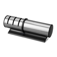Aiguiseur de couteaux à 3 étages de forme cylindrique