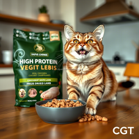 Sacs à nourriture pour chats de qualité supérieure, durables, de qualité alimentaire, en forme de pochette verticale, fabriqués avec des matériaux composites robustes pour une protection maximale de l'emballage