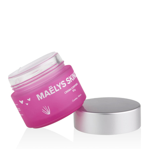 Pot en <span class=keywords><strong>verre</strong></span> <span class=keywords><strong>rose</strong></span> vide pour crème, pot avec logo imprimé, produit cosmétique, vente en gros, 30g 50g 100g - Product Image 3