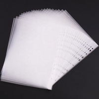 Protège-documents A4 transparents de haute qualité et durables à 11 trous, surface lisse, pochettes perforées