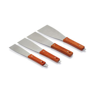 Espátulas con mango de madera de acero inoxidable cuchillo de tinta/cuchillo de pala para serigrafía tinta de mezcla usada - Product Image 3