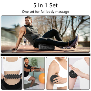 Juego de rodillos de espuma EVA de alta densidad Premium, banda de resistencia, Bola de Fascia, rodillo de masaje portátil para alivio muscular - Product Image 2