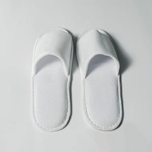 Oteller ve homestays için tek kullanımlık anti kayma terlik toptan, kalınlaşmış keten mercan kadife tek kullanımlık otel terliği - Product Image 6