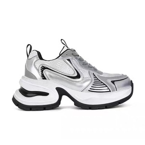 Sneakers Casual da Donna 2024 Stile Zhao Lusi, Modello Moon Falling <span class=keywords><strong>Star</strong></span> River, Suola Spessa <span class=keywords><strong>Argento</strong></span> Torre, Traspiranti e Ultra Leggere - Product Image 5