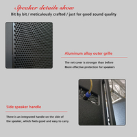 Système audio complet H7I Pro Line Array Speaker, moniteur de scène, caisson de basses 800W, noir