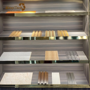 Les carreaux de plafond décoratifs de véranda en PVC imbriqués ignifugent les plafonds perforés pour la grille d'installation facile d'appartement de centre commercial d'hôtel - Product Image 6