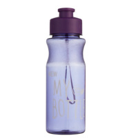 Bouteilles d'eau en plastique sans BPA de 600 ml, vente en gros, personnalisables avec poignée en corde