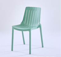 Chaises de jardin empilables nordiques modernes en plastique PP pour hôtel, restaurant, salle à manger, salon, terrasse, balcon, café