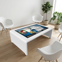 Mesa interactiva de negociación comercial multimedia, consulta electrónica, mesa táctil inteligente multitáctil capacitiva todo en uno