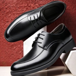Zapatos Oxford de Vestir para Hombre, de Cuero Genuino, con Punta en Pico, con Cordones, para Primavera, Oficina, Carrera Profesional, Suela de Goma Negra Sólida - Product Image 3