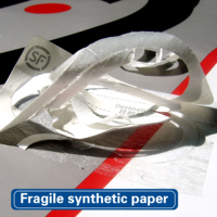 Étiquette de sécurité holographique 3D personnalisée en vinyle transparent avec logo, feuille de papier anti-effraction et sceau holographique
