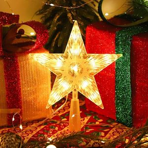 Christmas Decoration Tree Top Star Glowing Star Pentagram Decoration Tree Top Star - Product Image 4