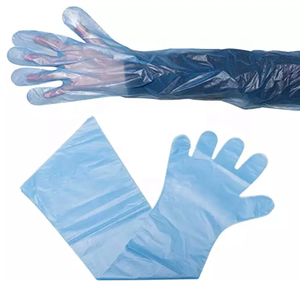 Sarung tangan inseminasi panjang <span class=keywords><strong>Ultrasound</strong></span> hewan, sarung tangan keling plastik - Product Image 3