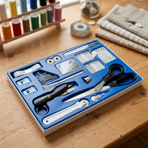AA0017 <b>Sewing</b> kit | Portable <b>Sewing</b> Thread <b>Set</b> With 40 Colors For Machine <b>Sewing</b> Plastic Case Organized Storage Box - Product Image 3
