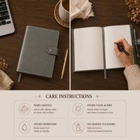 Journal rechargeable en PU gravable au laser, cadeau personnalisé, agenda en cuir gravable au laser avec fermoir, cadeaux de bureau