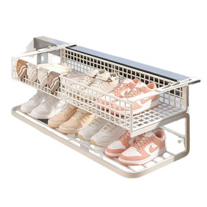 Estante para Zapatos de Balcón, Almacenamiento Colgante Multifuncional, Soporte para Secar Ropa y Calcetines, Tipo Gancho Rectangular - Product Image 5