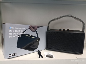 Altavoz Bluetooth Inalámbrico Portátil Retro de Madera M13 con Control por Voz y Subwoofer de Alto Volumen para Cine en Casa 2026 - Product Image 2