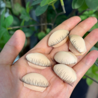 Tête de mannequin en silicone pour la formation à la pose d'extensions de cils