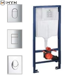 2025 Meiyani nouveau Design salle de bain mur accrocher <span class=keywords><strong>chasse</strong></span> <span class=keywords><strong>d</strong></span>'<span class=keywords><strong>eau</strong></span> citerne mur <span class=keywords><strong>suspendu</strong></span> trempé réservoir <span class=keywords><strong>d</strong></span>'<span class=keywords><strong>eau</strong></span> de toilette avec Double bouton - Product Image 2