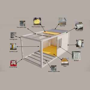 ตู้ขนส่งสินค้าแห้ง20ฟุตโครงสร้างเหล็กความแข็งแรงสูงมาตรฐาน - Product Image 6