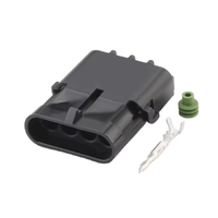 DJ3042Y-2.5-11 Connecteurs de véhicule étanches à 4 broches pour capteur de stationnement à marche arrière avec contact en laiton et boîtier en nylon
