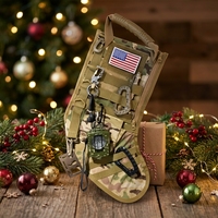 Sac cadeau tactique personnalisé en polyester imperméable et durable avec sangle Molle pour patch, capacité 20kg+, idéal pour Noël