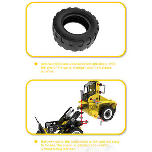 Ensemble de 223 pièces de modèles de camions de construction urbaine 6-en-1 à assembler soi-même, kit de jeu de blocs de construction de véhicules urbains STEM pour enfants - Product Image 4