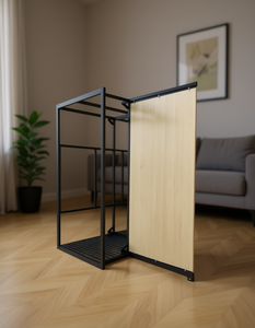 Display Stand 33x15x85cm Metal Freestanding Rectangle Minimalist Living Room Shelf - Product Image 2