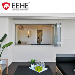 EEHE Fenêtres pliantes horizontales en aluminium pour cuisine personnalisée Véranda en aluminium Fenêtres pliantes intelligentes - Product Image 2