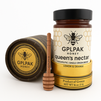 Emballage de pot de miel de stratification mate de logo imprimé personnalisé unique Boîte de tube rond vide de luxe de miel avec des bords roulés