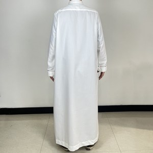 Dernière collection : Kurta blanc pour homme, <span class=keywords><strong>style</strong></span> marocain, tissu anti-statique, Jalabiya arabe <span class=keywords><strong>Khaleeji</strong></span>, pyjama, design arabe pour homme - Product Image 5