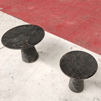 Table basse Newstar Nordic au design cubique simple, table basse moderne en marbre