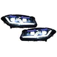 Pour BMW Série 5 F10 F18 Phares LED 2023 Haute Spécification Style G30 G38 avec DRL bleu Boîtier noir Paire gauche et droite