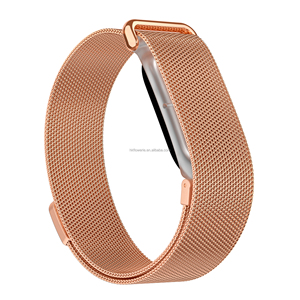 Bracelet de montre magnétique en nylon milanais respirant de luxe, qualité OEM, 22 mm, pour Fitbit - Product Image 5