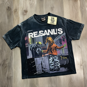 Dropshipping Men's Heavyweight <b>Y2K</b> Streetwear T-<b>Shirts</b> High Quality 100% Cotton Short Sleeve Regular Fit Eco-Friendly 250g - Product Image 3