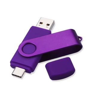 Unidad Flash USB Giratoria 2 en 1 AL AL007 con Interfaces USB 2.0/3.0, Capacidades de 4GB-128GB, Chip Flash Clase A - Product Image 4